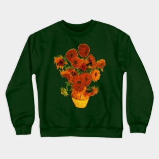 15 Sunflowers by Vincent van Gogh Crewneck Sweatshirt